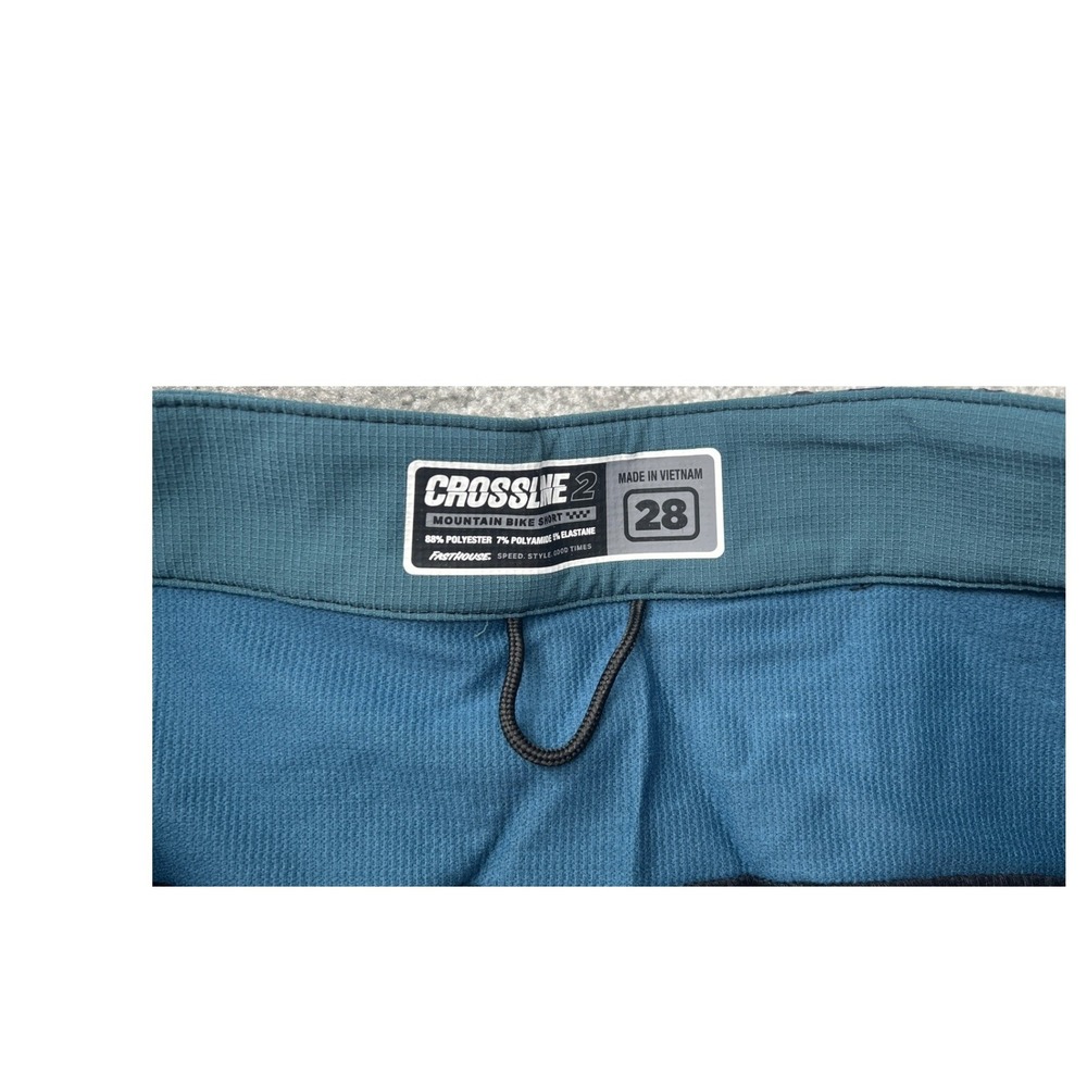 Fasthouse Crossline 2.0 MTB Shorts Mens Size 28 Black Gray Riding Shorts NWT - Picture 6 of 7